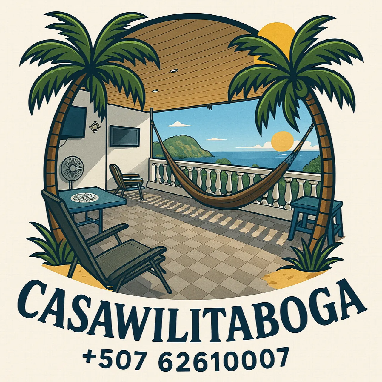 Ilustración de Casa Wilitaboga en Isla Taboga